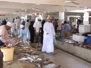 Oman, Muscat, fish market