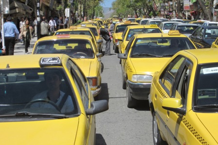 Irán, taxik, dugók nap 20h-ban