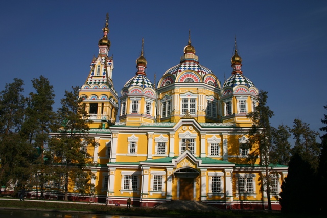 kazah almaty, ortodox christian cathedral