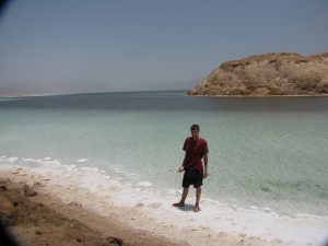 Djibouti, Lac Assal, 155m. a tengerszint alatt