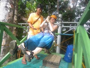 Fülöp szigetek, Sabang, zipline