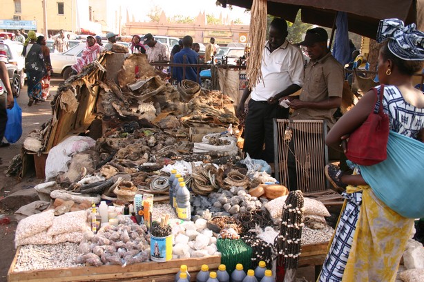 Bamako, Mali, életképek, piac