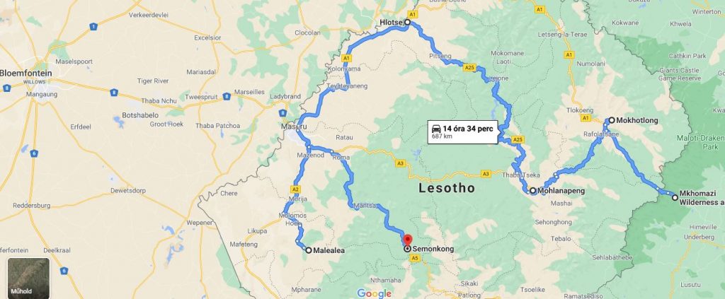 Lesotho-map