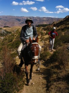 Peru - lóháton, Cusco area